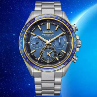 CITIZEN星辰 GENTS系列 韋禮安廣告款 海王星 衛星對時 光動能計時腕錶／CC4054-68L／44.6mm