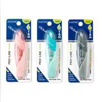 เทปลบคำผิด 6มมx6ม. คละสี ฟาสเตอร์ C-650