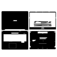 KH Laptop Sticker Skin Decals Cover Protector Guard for ASUS fx86S