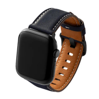 【beepio】悠遊錶帶 2.0 漫遊者｜皮革系列 - 海軍藍(悠遊卡錶帶 悠遊卡 apple watch錶帶 38/40/41/42mm)