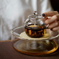 功夫道玻璃壺承玻璃壺中式泡茶壺透明耐熱煮茶具迷你茶壺花茶壺