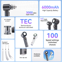 Amgras MetaHeld Fan Pro Portable Turbo Fan High Speed kipas mini fan cooler 100 Level Adjustment LED