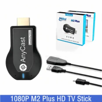 1080P Wireless WiFi Display TV Dongle Receiver HD-compatible TV Stick M2 Plus for DLNA Miracast for AnyCast for Airplay