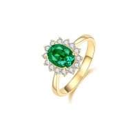 預購 鉅曜 GIA 1克拉 18K 唯美祖母綠戒指(天然祖母綠)