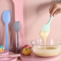 1Pc Silicone Butter Mixer Cake Brushes Kitchen Cream Spatula Batter Scraper Brush Cooking Baking Tool
