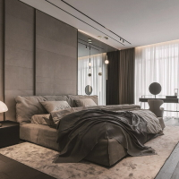 baxter巴黎床意式輕奢布藝床現代簡約主臥雙人床北歐設計師儲物床