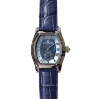 REVUE THOMMEN 梭曼錶 酒桶型自動機械腕錶 藍面x皮帶/36.5mm x 34mm  (12015.2535)