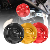 FOR Ducati HYPERMOTARD 821 SP 2013 2014 2015 HYPERMOTARD 821 Front Brake Fluid Reservoir Cap Cover Motorcycle Accessories moto