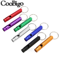 50pcs Training Whistle Portable Whistles Keychain Camping Hiking Emergency Survival Outdoor Sport Supplies Multifunctional
