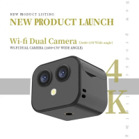 Mini WiFi กล้อง HD ความแตกต่าง4K Sport Action Cam Wireless IP Remote Monitor Micro Dual Cam Night View Smart Home Baby Monitor