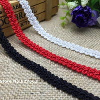 10meters/lot 1.2cm DIY clothes accessories cheap Curve lace trim sewing lace centipede braided ribbon lace