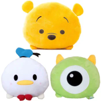 Disney Tsum Tsum Winnie Pooh Tiger Lotso Alien Stitch Stuffed Plush Pillow Gifts for Children Practical Waist Pillow for Kids