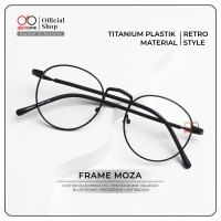 [ DJAVA OPTIK ] Kacamata Moza Normal s/d -4.00 Bulat Viral Kekinian Eyewear Glasses Frame Lensa Anti
