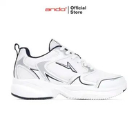 Sepatu Sneakers Luxera Wanita Dewasa - Putih/Perak/Biru Tua sepatu sekolah anak perempuan #sepatu se