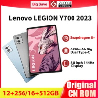 Original Lenovo LEGION Y700 2023 Snapdragon 8+ Octa Core 256GB / 512GB 144Hz Refresh Rate ZUI15 WIFI Gaming Tablet PC Lenovo Tab