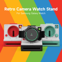 Retro Smart Watch Station Base for Samsung Galaxy Watch4 Classic Active2 Watch Charger Stand Accessories