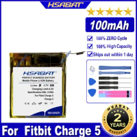 HSABAT 100mAh~500mAh Battery for Fitbit Versa 2 3 4 Charge HR 2 3 4 5 Blaze Sense 2 luxe Alta HR Surge One IONIC Batteries