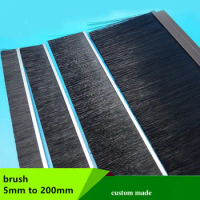 Custom Industrial Brush Strip Dismountable Soft Harder for Machine Equipment Home Dustproof Detachable Metal h F T Profile