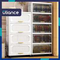 🌸   Uliance 32-50cm Durabox Cabinet Drawer Flip Top Storage Plastic Wardrobe For Toy Clothes Home Or