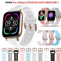20mm Wrist Band For Zeblaze GTS PRO GTS 2 Smartwatch Silicone Correa Sport Strap Zeblaze GTS2 GTR GTR3 Watchband Bracelet Correa