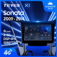 TEYES X1 For Hyundai Sonata 6 YF 2009 - 2014 Car Radio Multimedia Video Player Navigation GPS Android 10 No 2din 2 din DVD