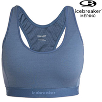 Icebreaker ZoneKnit™ Cool-Lite™ 女款 網眼透氣運動內衣(附內襯)-125 0A56Z5 A76 復古藍