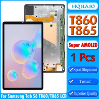 10.5" Super AMOLED For Samsung Tab S6 2019 LCD Touch Display Screen Digitizer Assembly Panel T860 T865 LCD Replacement