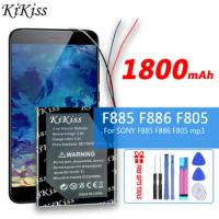 1800mAh KiKiss Powerful LISI1494NPPC Battery for Sony NWZ-F885 NW-F886 NW-F887 mp3