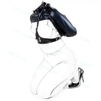 Womens Body Harness Black Straight Jacket Armbinder Restraint Costume Bdsm Toys Chastity наручники