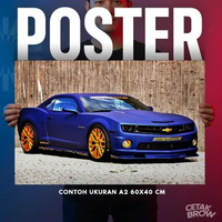 Poster Chevrolet Corvette C3 Stingray Bisa Cetak Custom Hiasan Dinding Kamar Cowo Otomotif Classic V