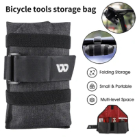 Lightweight Bike Seatpost Storage Bag Bicycle Mini Folding Saddle Bag Pack Scratch Resistant Outdoor Cycling Tools Equipment
