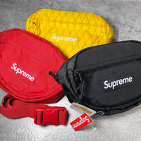 KUMO SHOES-Supreme 45Th Waist Bag 腰包 側背包 腰包 FW18B11  黑色/紅色 SUP302