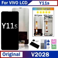 6.51'' Original For VIVO Y11s LCD Display Touch Screen Digiziter Assembly Replacement For VIVO Y11S V2028 LCD With Frame