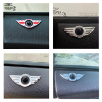 2PCS Union Jack Car Interior Window Door Pin Lock Sticker Accessories for Mini Cooper S R56 R55 Clubman Car Styling Parts