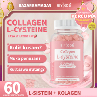BIYODE Collagen Edible Beauty Feminine L-cysteine | 500mcg L-cysteine + Biotin | Vitamin C, D, E & A