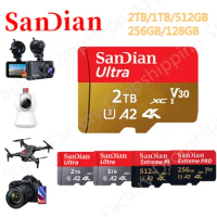 New Ultra sd Card 128GB 256GB 512GB 1TB 2TB High Speed High Quality SD Card SD TF Flash Card Memory Card Class 10 for Phone New
