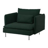 UPPLAND/SÖDERHAMN 扶手椅, tallmyra 深綠色, 40 公分