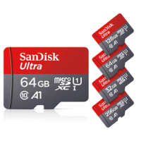 SanDisk Ultra Memory Card 256GB 128GB 64GB 32GB A1 Micro SD Card Class 10 UHS-1 TF Flash Card Driving recorder Camera