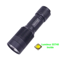Most powerful led flashlight torch SST40 rechargeable tactical flashlights 18650 or 26650 hand lamp SST-40-W C8.2