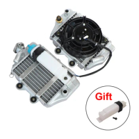Motorcycle Water Cooled Engine Radiator Water Box With Fan Accessories For Xmotos Apollo 150cc 200cc 250cc Zongshen Loncin Lifan