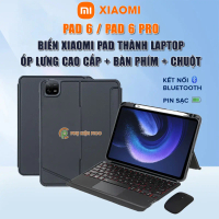 Ốp lưng dành cho máy tính bảng Xiaomi Mi Pad 6 Bao da cao cấp kèm bàn phím chuột cảm ứng 720 độ tách