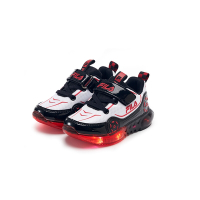 FILA KIDS 小童電燈運動鞋-黑紅 7-J452Y-012
