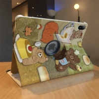 11th generation iPad case (A16), Bear Pro 2024 model, 12.9 inches in size; compatible with iPad Air