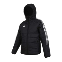【adidas 愛迪達】男鋪棉防風連帽外套-上衣 休閒 保暖(IJ7388)