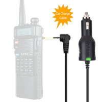 BAOFENG &amp; ABBREE 12-24V Car Charge Cable Line For BaoFeng UV-5R UV-82 3800mAh Battery UV-S9 Plus BF-F8HP Walkie Talkie