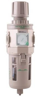 CKD調壓過濾器W3000-10-W 0－1MPA 3分接頭，帶方型內置表的