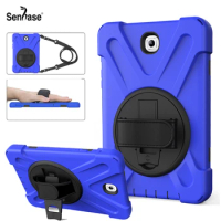 Shockproof Kids Safe PC + Silicon Stand Shoulder Strap Tablet Cover For Samsung Galaxy Tab S2 8.0 inch T710 T713 T715 T719 Case