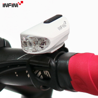 【INFINI】OLLEY I-210P 台灣製4模式100流明IPX4防水USB充電3W高亮度單車前燈/頭燈-白
