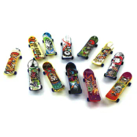 10pcs/Lot Mini Finger Skateboards Plastic Skate Boarding Kids Children Fingertip Board Fingerboard Educational Toys Gifts
