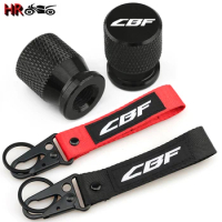 For Honda CBF 125 150 250 500 600 600s 1000 Motorcycle Accessories Wheel Tire Valve Caps Covers &amp; Embroidery Keychain Keyring